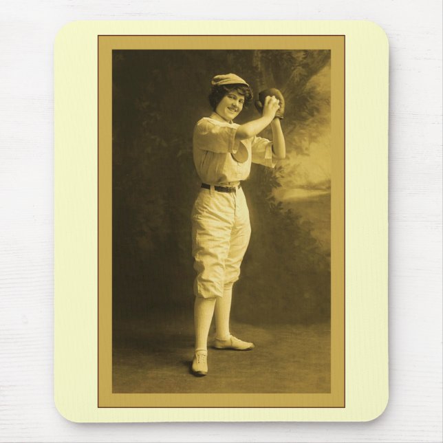 The Baseball Gal Mouse Mat (Front)