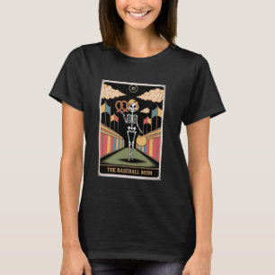 The Baseball Halloween Tarot Card Baseball Skeleto T-Shirt