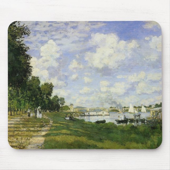 The Basin at Argenteuil - Claude Monet Mouse Mat (Front)