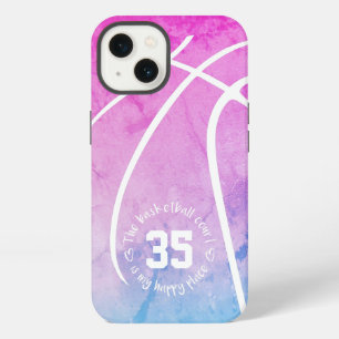 The basketball court is my happy place pastels iPhone 13 case