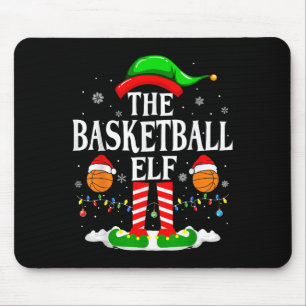The Basketball Elf Bball Xmas Basketball Christmas Mouse Mat