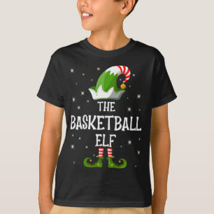 The Basketball Elf Family Matching Christmas T-Shirt