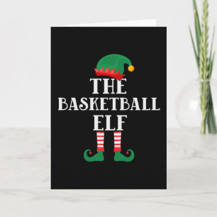 The Basketball Elf Funny Christmas Card