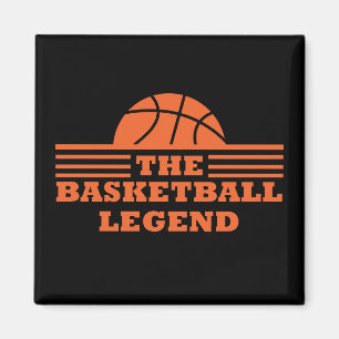 The basketball legend orange ball magnet