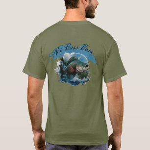 The Bass Boss Customisable Fishing T-Shirt
