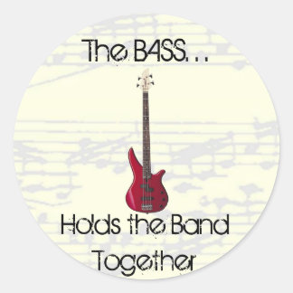 The Bass Holds the Band Together Sticker