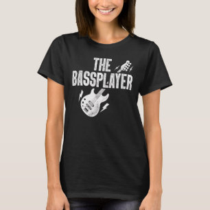 The Bass Player Music  Bass Guitar Guitarist Tie D T-Shirt