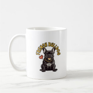 The "Bat-Eared" Philosopher: French Bulldog Coffee Mug