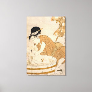 The Bath, Edo period Canvas Print