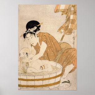The Bath, Edo period Poster