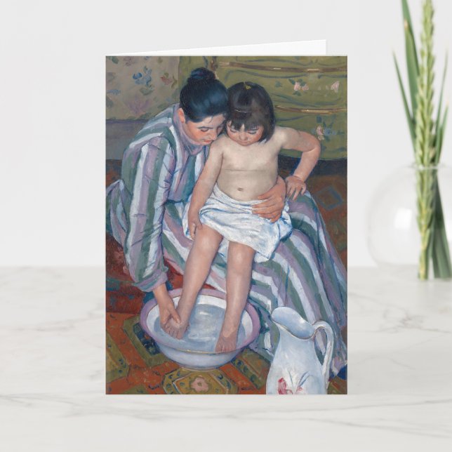 The Bath Mary Cassatt Motherhood Artwork Card (Front)