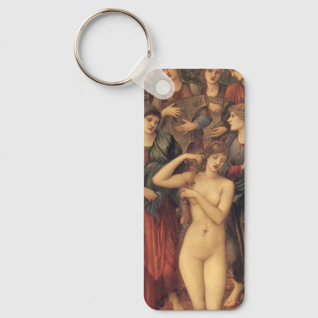 The Bath of Venus by Sir Edward Coley Burne-Jones Key Ring (Front)
