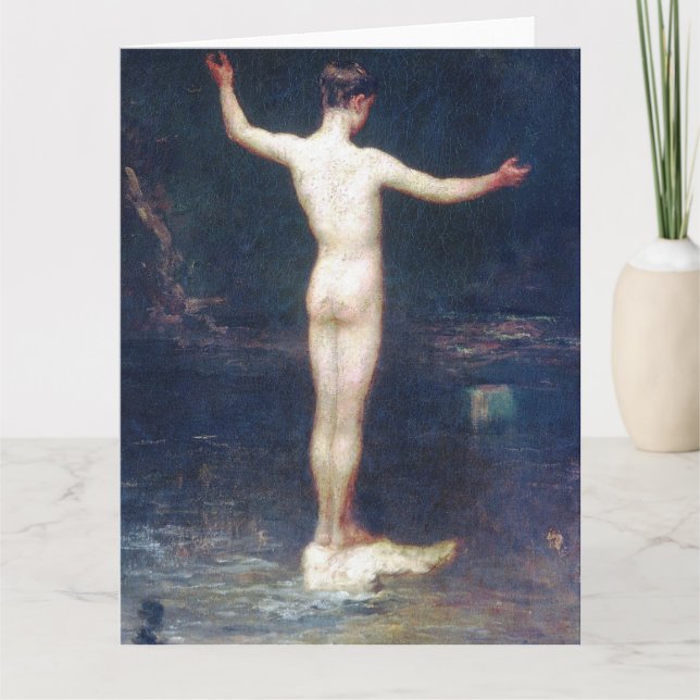 The Bathers Fine Art Greetings Card (Front)