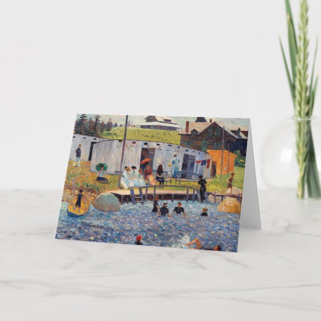 The Bathing Hour by Renoir Impressionist Painting Card (Front)