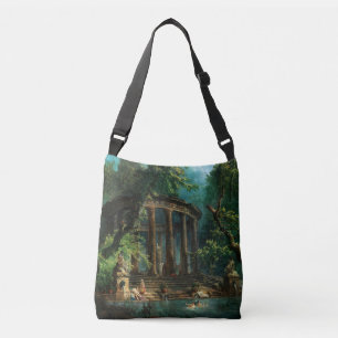 The Bathing Pool by Hubert Robert Crossbody Bag