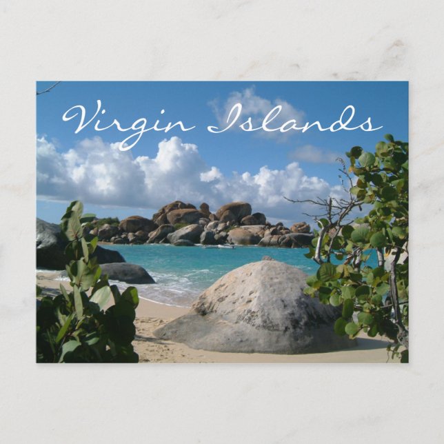 The Baths Beach, British Virgin Islands Postcard (Front)