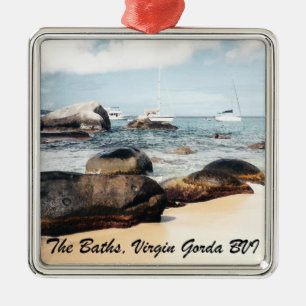The Baths, Virgin Gorda B.V.I. Metal Tree Decoration