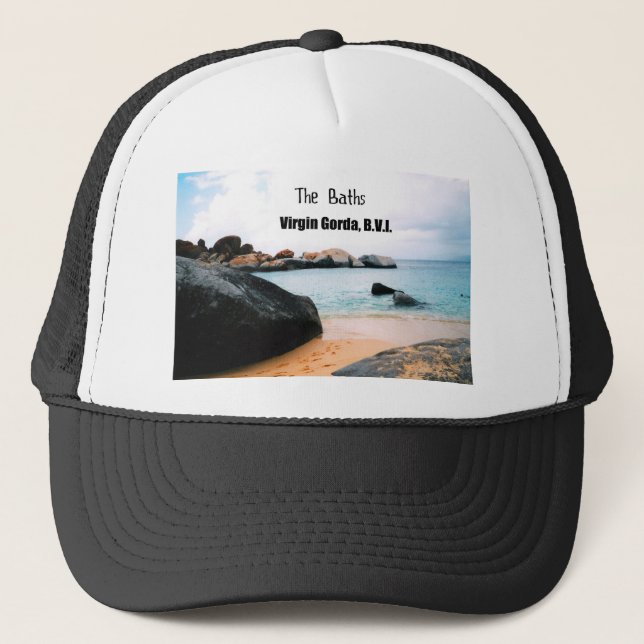 The Baths, Virgin Gorda B.V.I. Trucker Hat (Front)
