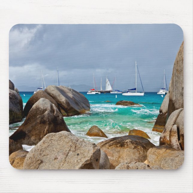 The Baths, Virgin Gorda, British Virgin Islands Mouse Mat (Front)