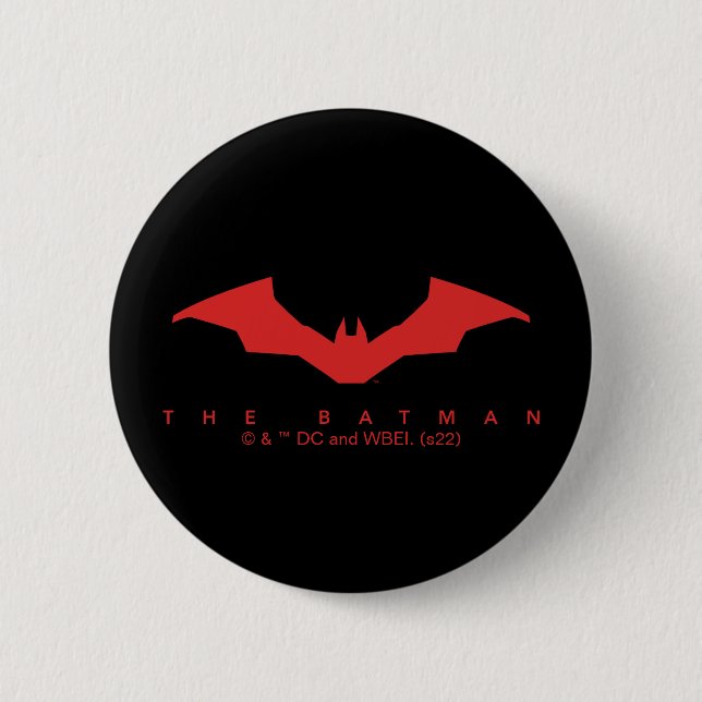 The Batman Bat Logo 6 Cm Round Badge (Front)