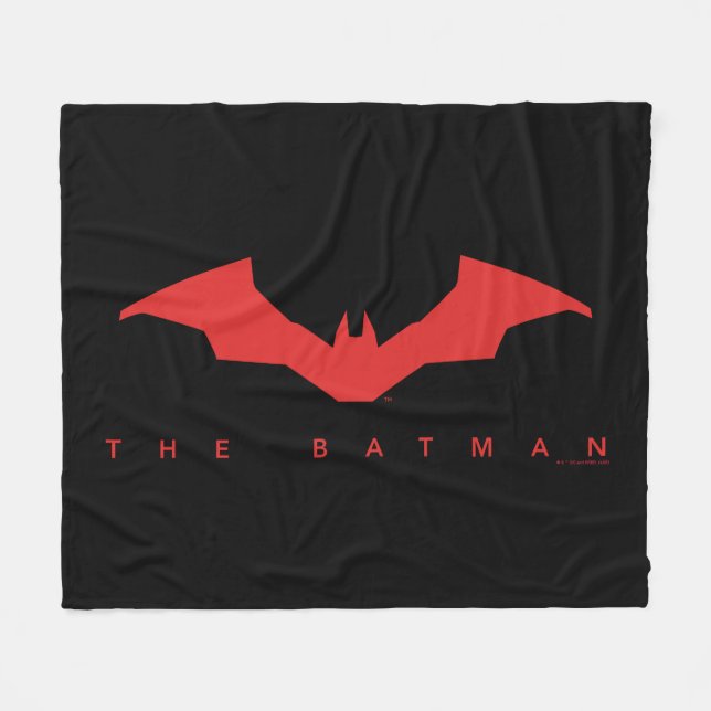 The Batman Bat Logo Fleece Blanket (Front (Horizontal))