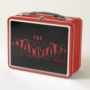 The Batman Bat Overlaid Logo Metal Lunch Box