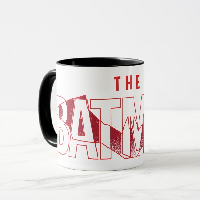 The Batman Bat Overlaid Logo Mug (Front Left)