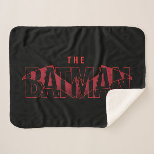 The Batman Bat Overlaid Logo Sherpa Blanket