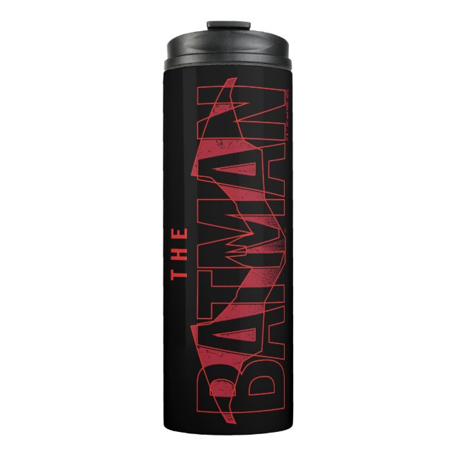 The Batman Bat Overlaid Logo Thermal Tumbler (Front)