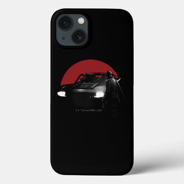The Batman & Batmobile Graphic Case-Mate iPhone Case (Back)