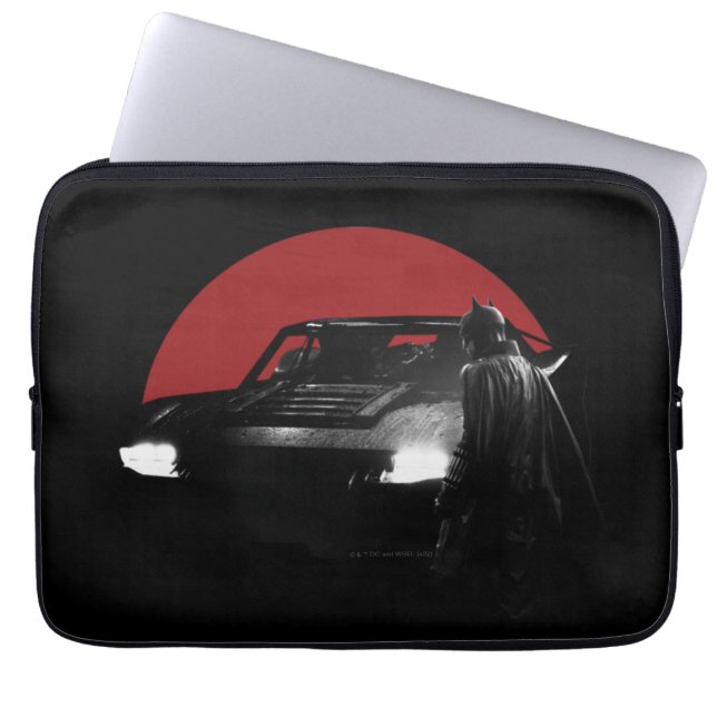 The Batman & Batmobile Graphic Laptop Sleeve (Front)