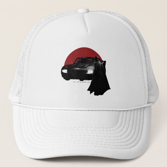 The Batman & Batmobile Graphic Trucker Hat (Front)