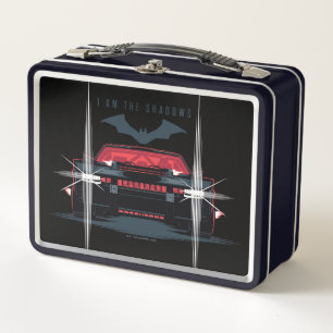 The Batman Batmobile - I Am The Shadows Metal Lunch Box