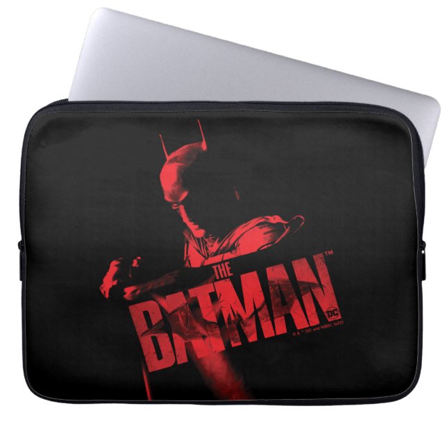 The Batman Cape & Logo Laptop Sleeve (Front)