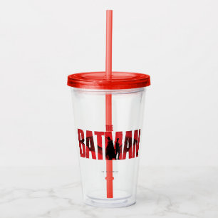 The Batman & Catwoman Logo Acrylic Tumbler