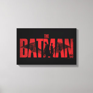 The Batman & Catwoman Logo Canvas Print