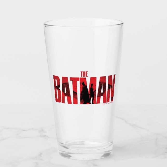 The Batman & Catwoman Logo Glass (Front)