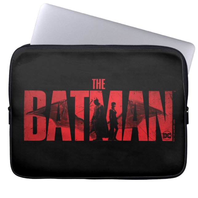 The Batman & Catwoman Logo Laptop Sleeve (Front)