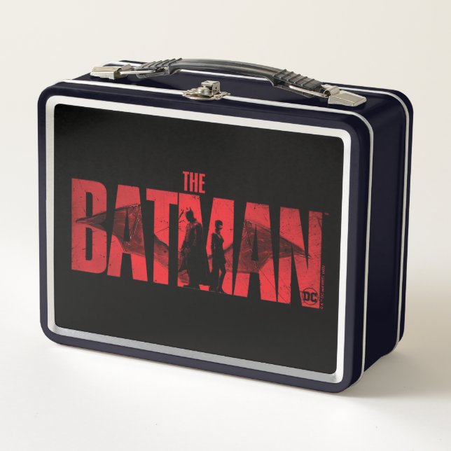 The Batman & Catwoman Logo Metal Lunch Box (Front)