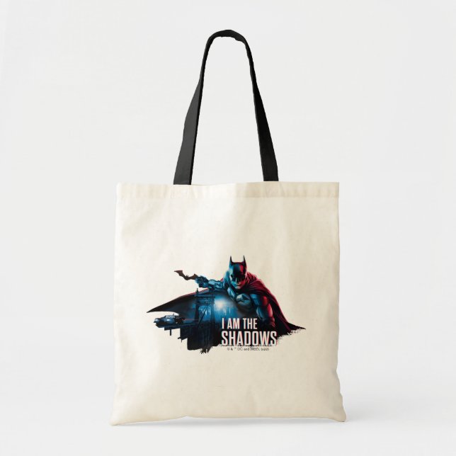 The Batman Character Graphic - I Am The Shadows Tote Bag (Front)