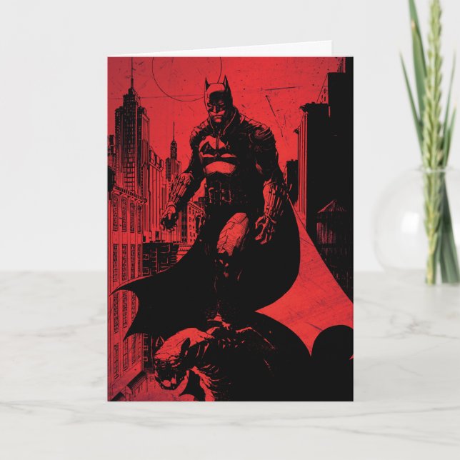 The Batman Comic Book Illustration Card (Front)