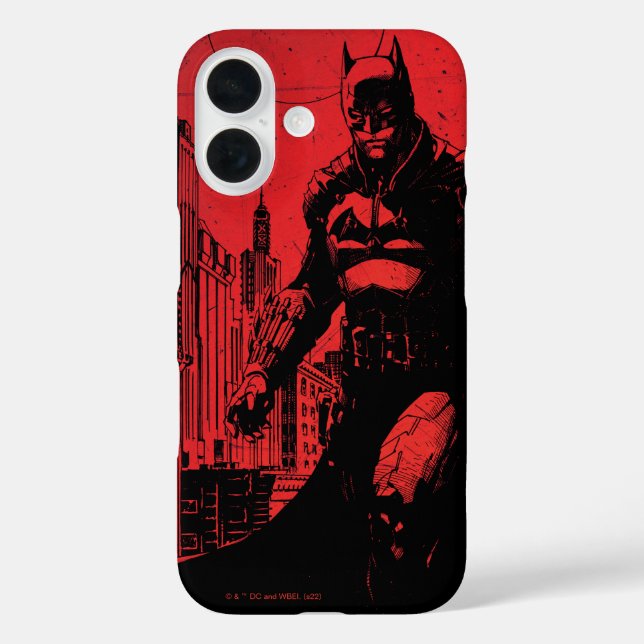 The Batman Comic Book Illustration Case-Mate iPhone Case (Back)
