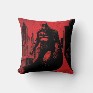The Batman Comic Book Illustration Cushion