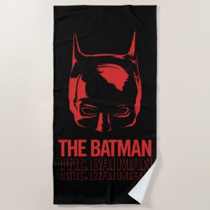 The Batman Cowl Logo Beach Towel
