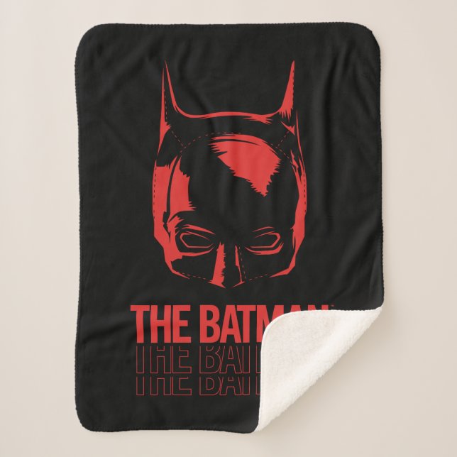 The Batman Cowl Logo Sherpa Blanket (Front)