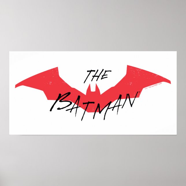 The Batman Handwritten Bat Logo Poster (Front)