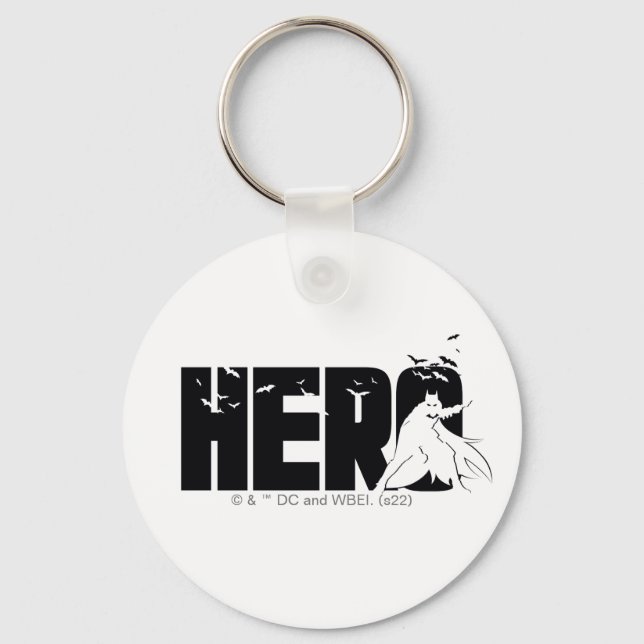 The Batman "Hero" Graphic Key Ring (Front)