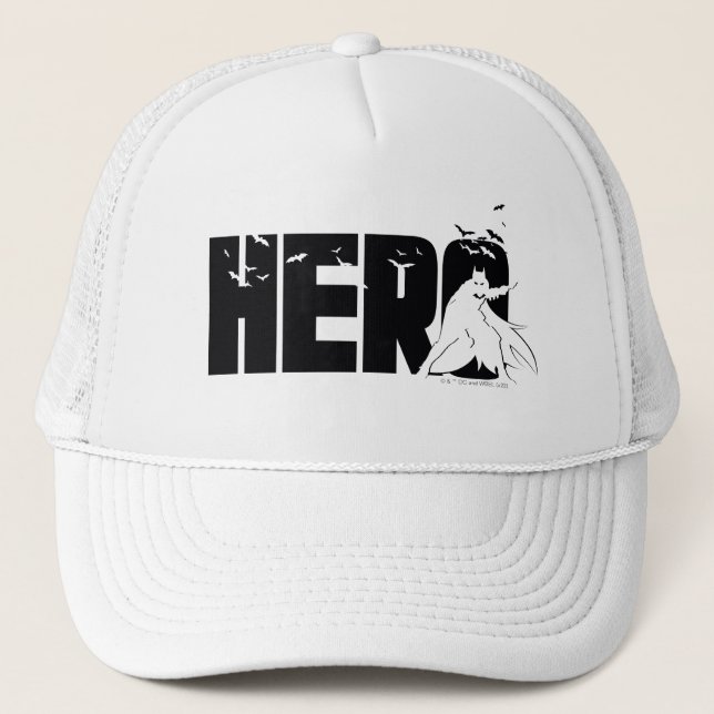 The Batman "Hero" Graphic Trucker Hat (Front)