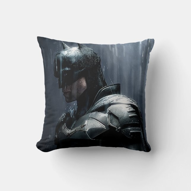 The Batman in the Rain Cushion (Front)