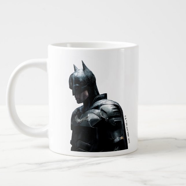 The Batman in the Rain Large Coffee Mug (Left)